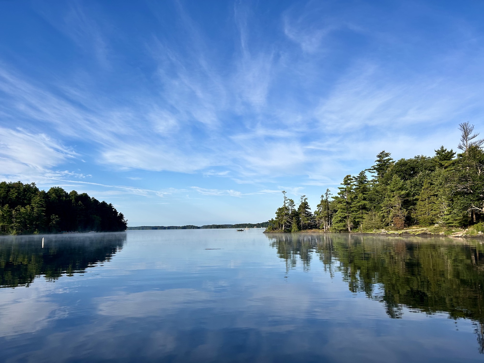 Charleston Lake and Browns Island viewed from Blue Heron Hideaway
